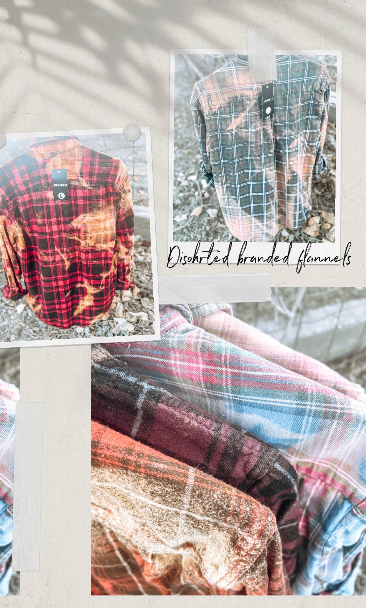 Disohrted Vintage - Wholesale Button Down Shirt - Women's - Bleach Flannels8