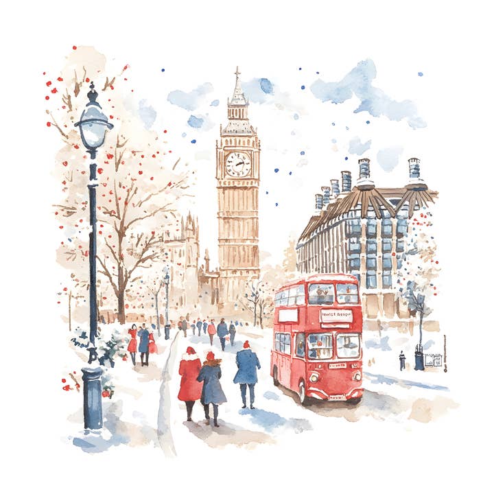 A Winters Wish In Notting Hill DIY Painting Kit for wholesale by The Boozy Bookworm Handcrafted Gifts