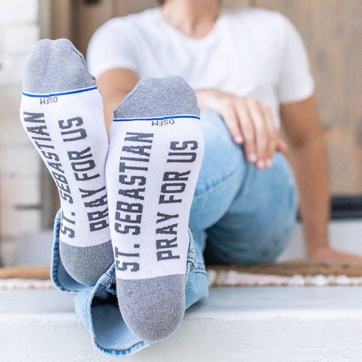 Sock Religious - Wholesale Socks - Kids - St. Sebastian - Patron of Athletes Kids Socks2