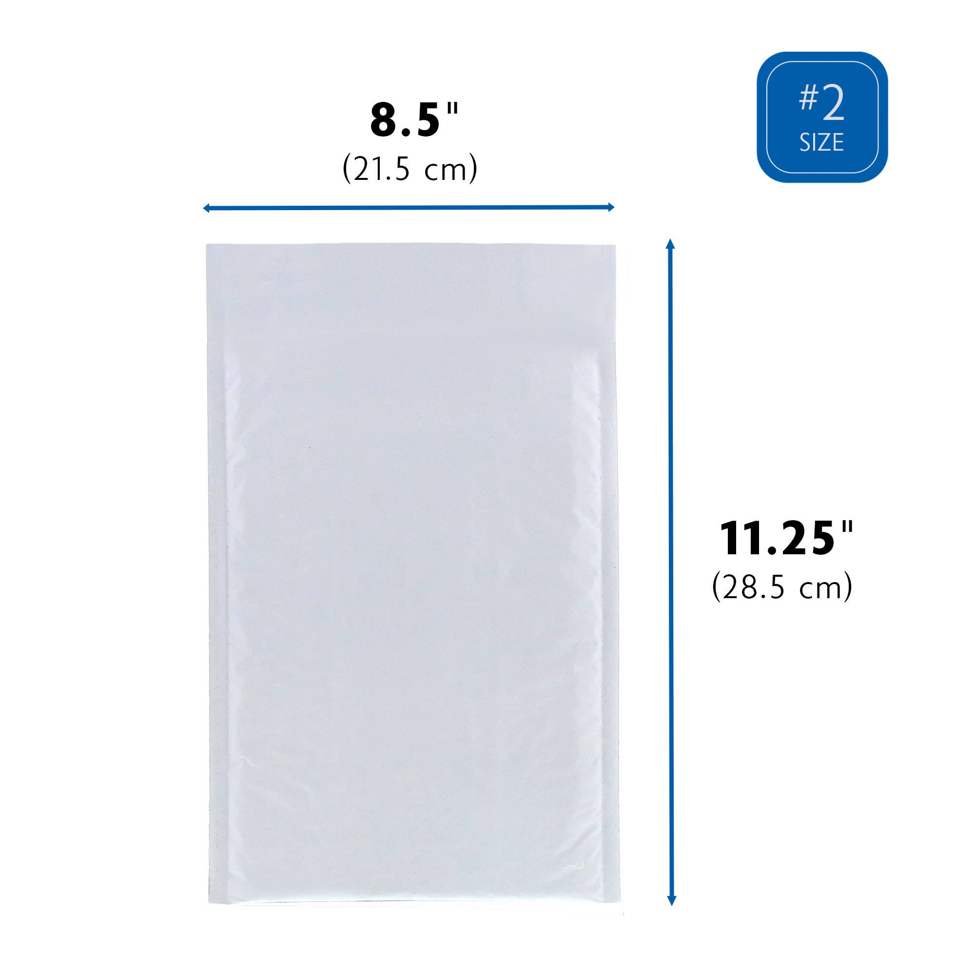 BAZIC Products - Wholesale Envelopes - Poly Bubble Mailer (#2) 8.5" x 11.25" (3/Pack)1