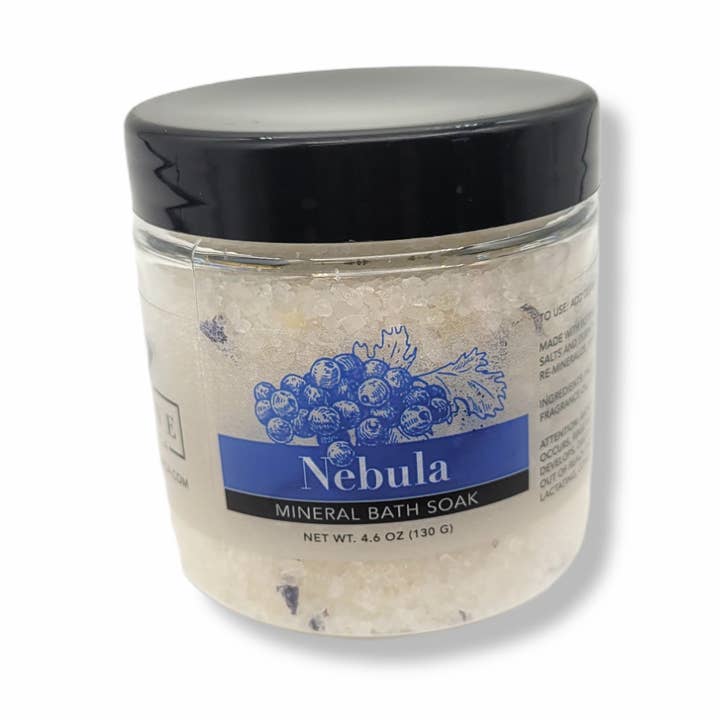 Sel de bain/trempage minéral - Nébuleuse (petite) pour la vente par Evolve Botanica