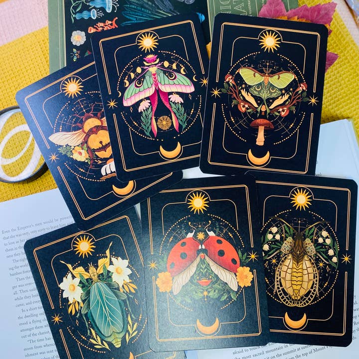 Split Moon Studios - Wholesale Art Print - A Set of Insect Art Prints - A6 Post Card Size - Artprint20