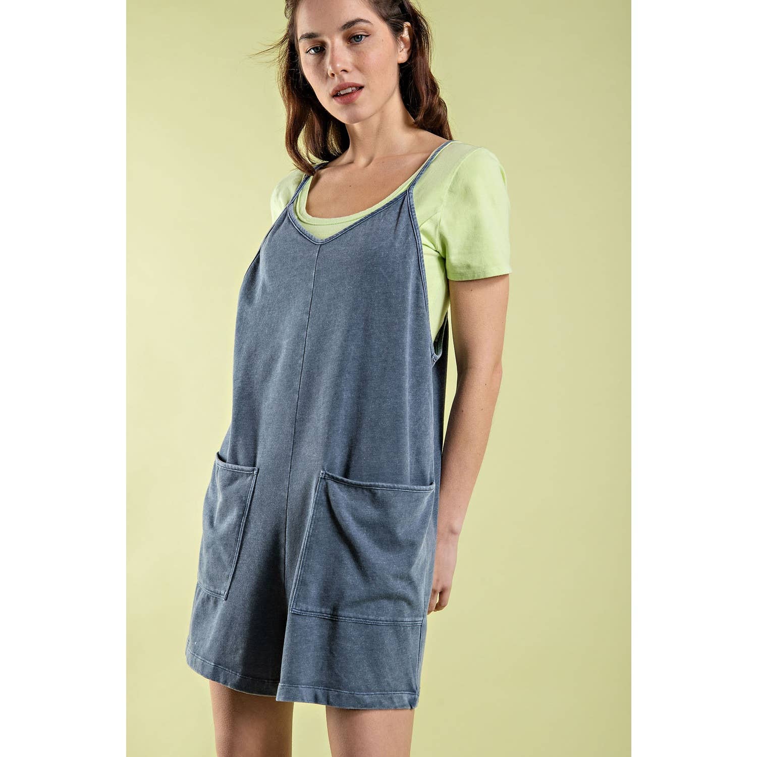 Rae Mode - Wholesale Romper - Women's - MINERAL WASHED COTTON POLY ROMPER7