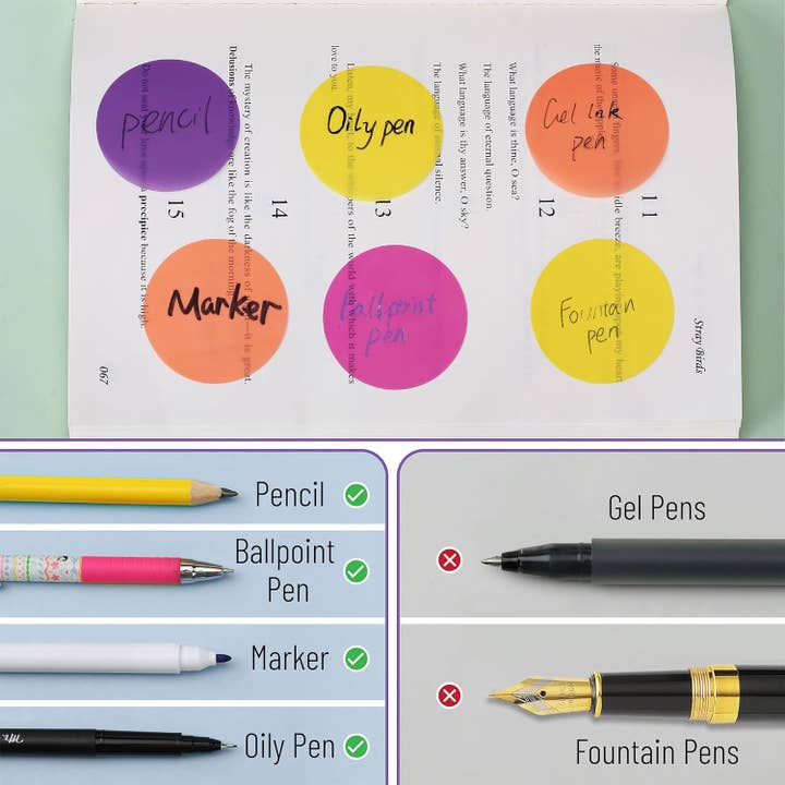 Mr. Pen - Wholesale Sticky Notes - Mr. Pen Transparent Sticky Notes, 200 Pcs