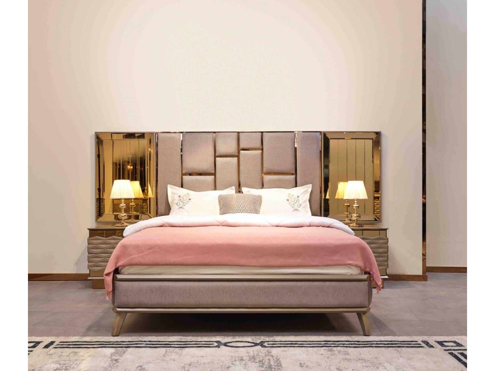 Furnia group corporation - Wholesale Bed - Elite Bed Frame With Headboard2