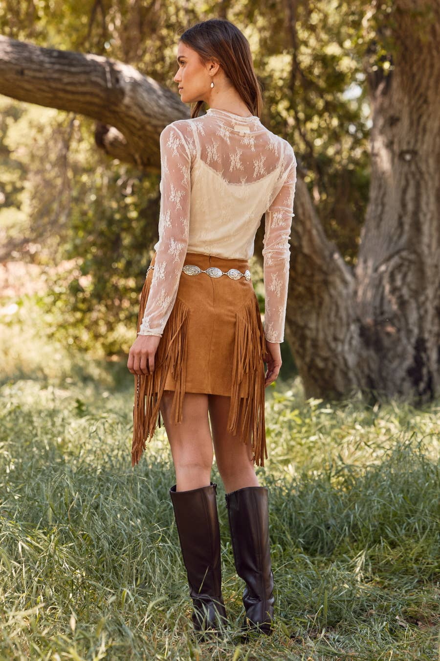 Oddi - Wholesale Skirt - Women's - Suede Mini Skirt4