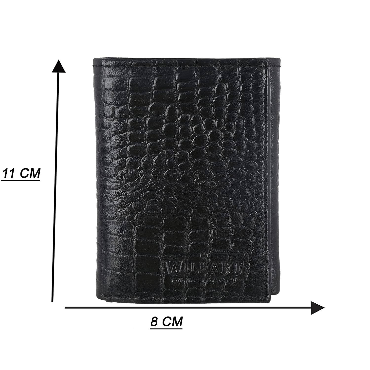 AK INTERNATIONAL - Wholesale Wallet - Men's - Willart Mens Rfid Trifold Wallet | Leather Wallets for Men | Rfid Blocking | Genuine Leather1