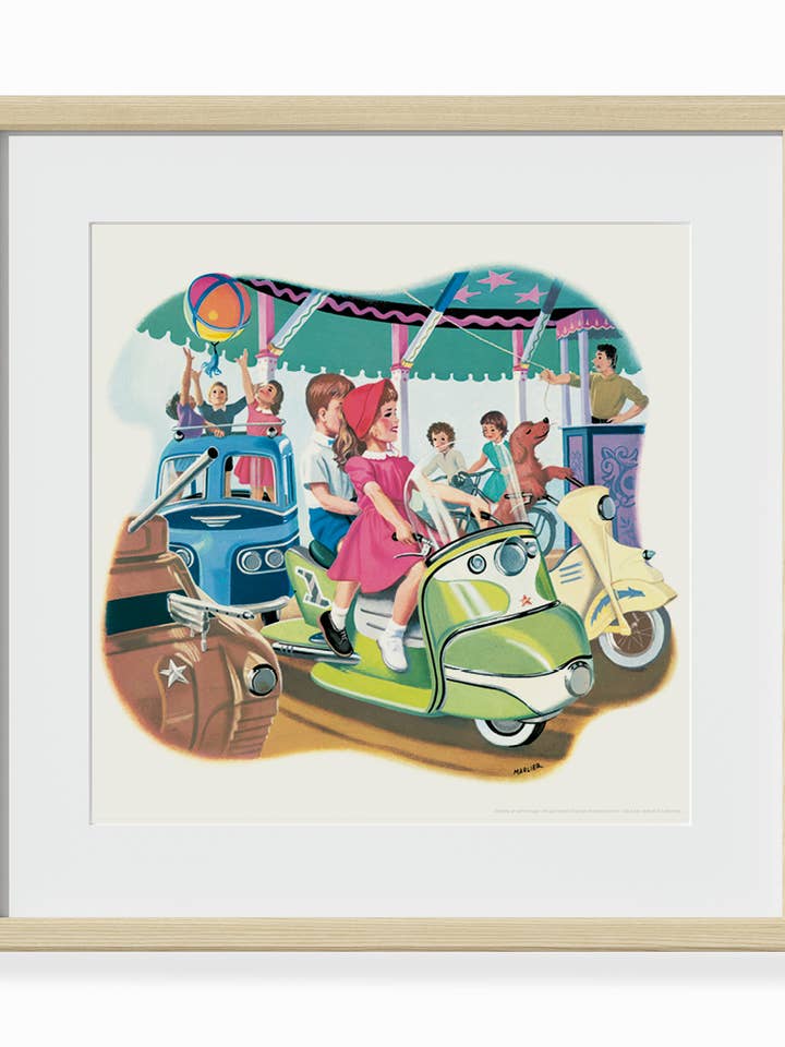 Martine at the Funfair for wholesale by Les Jolies Planches