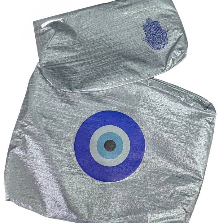 lil darlings inc - Wholesale Makeup/Cosmetic Bag - Evil Eye ans Hamsa Makeup Bag set1