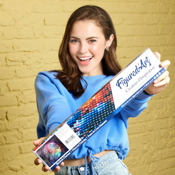 Figured'Art - Wholesale DIY Craft Kit - Diamond Painting - Full Moon Colorful1