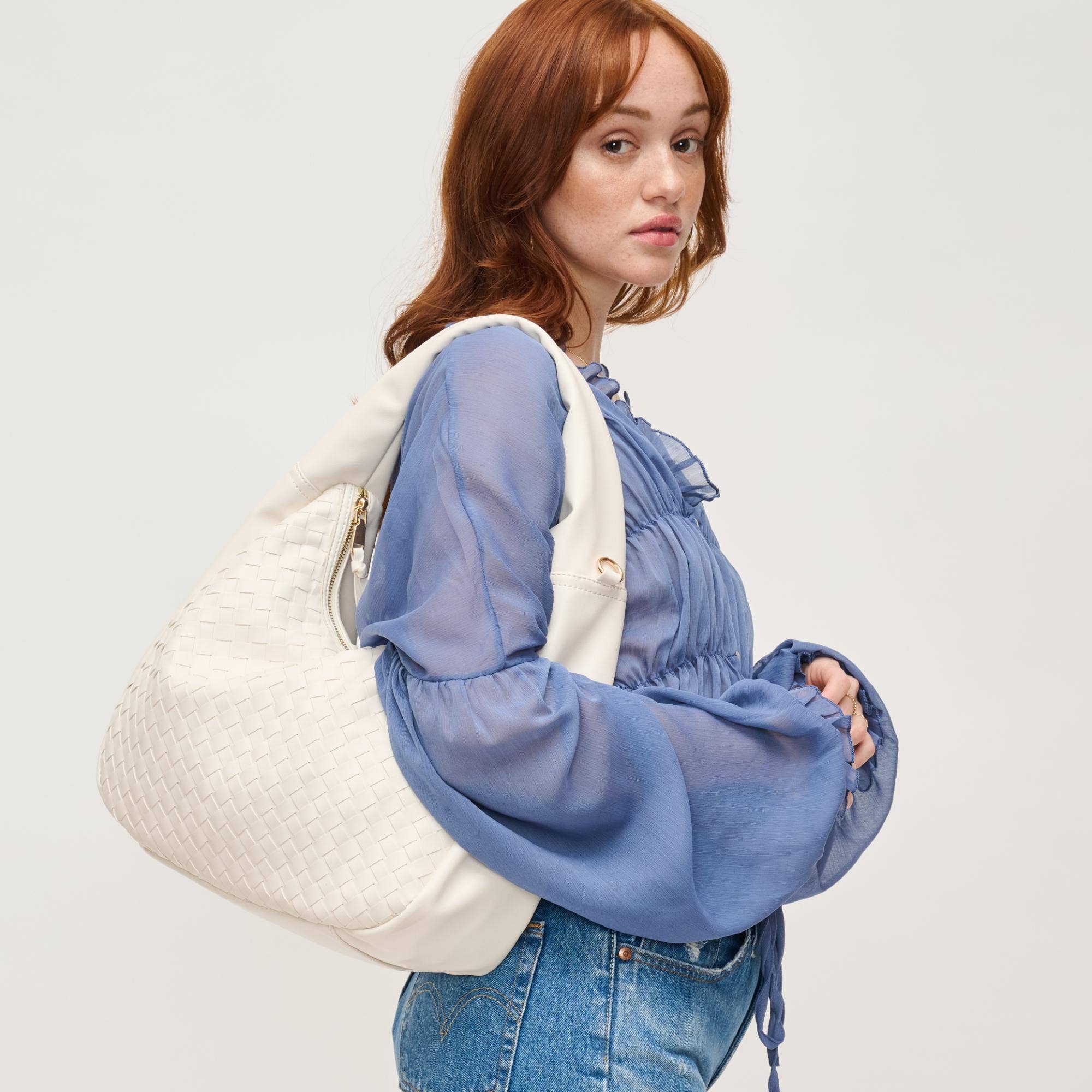 Urban Expressions - Wholesale Shoulder Bag - Women's - Maira Woven Hobo9