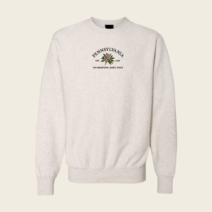 Sun Milk - Wholesale Sweatshirt – Unisex - Pennsylvania Mountain Laurel Crew1