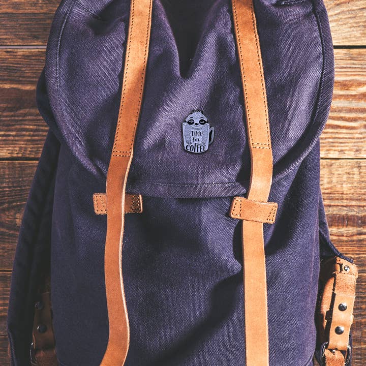 Real Sic - Wholesale Lapel Pin/Button - Real Sic Coffee Sloth, Time for Coffee Enamel Pin5