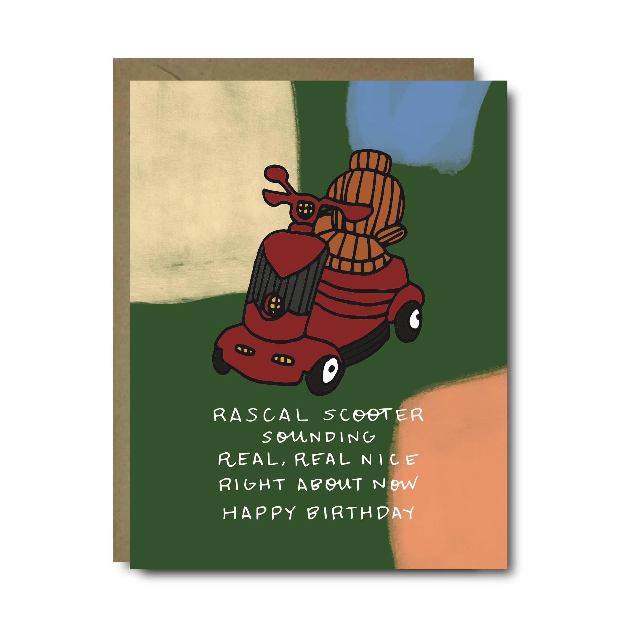 Black Lab Studio - Wholesale Birthday Card - Birthday Rascal Scooter Greeting Card0