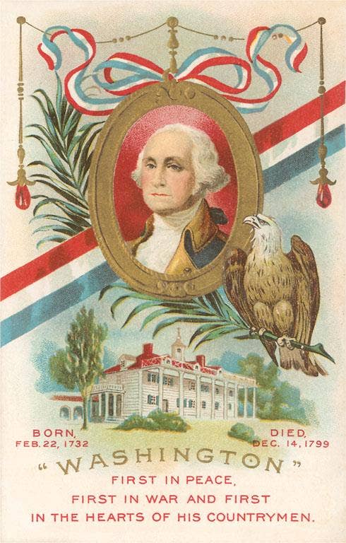 Found Image Press - Wholesale Stationery/Notecard Set - Greeting Card PT-234 George Washington Memorabilia0