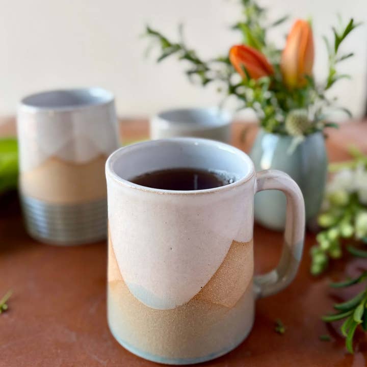 ROB Ceramics - Wholesale Coffee Mug - Horizon Mug (Spring Palette) - Handmade Ceramic 4