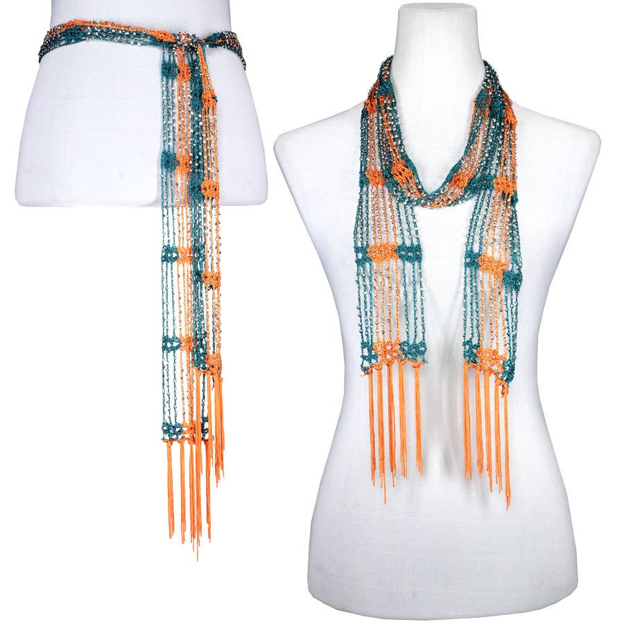 The Magic Scarf Company - Wholesale Scarf - Women's - 1755 - Shanghai Beaded Scarves/Sash80