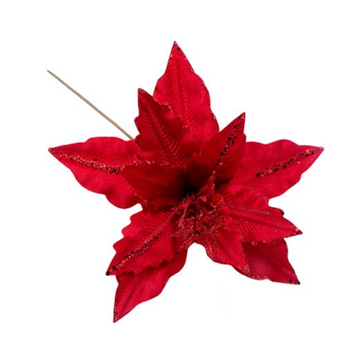 red DECORATIVE CHRISTMAS FLOWERS 35*30CM for wholesale on Faire0