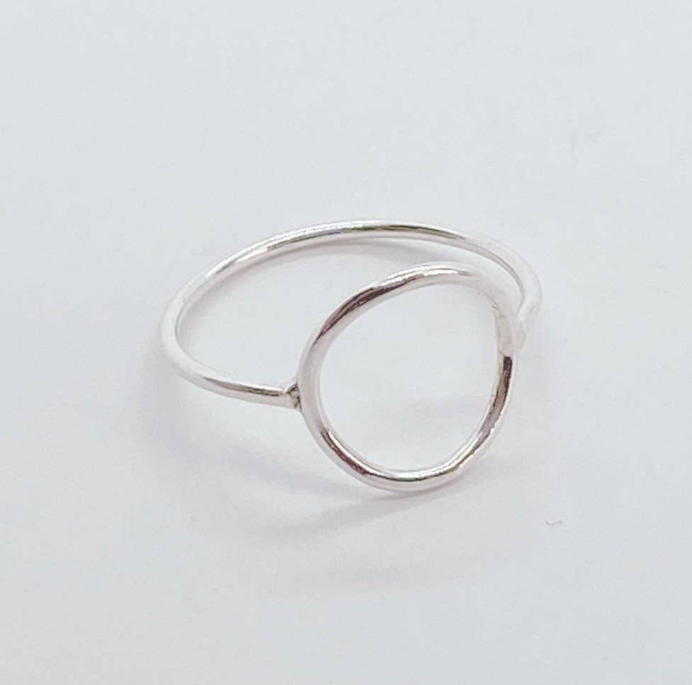 AVA Handmade Jewelry – Engroshandel Båndring – Åben cirkel Ring; Dainty Ring; Minimalistisk Ring; Guld Fyld Ring; Sterling Silver Ring; Karma Ring; Gave til hende; Tynd Ring; Infinity Ring3