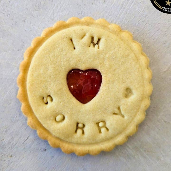 Individual 'I'm Sorry' Biscuit for wholesale by The Biskery