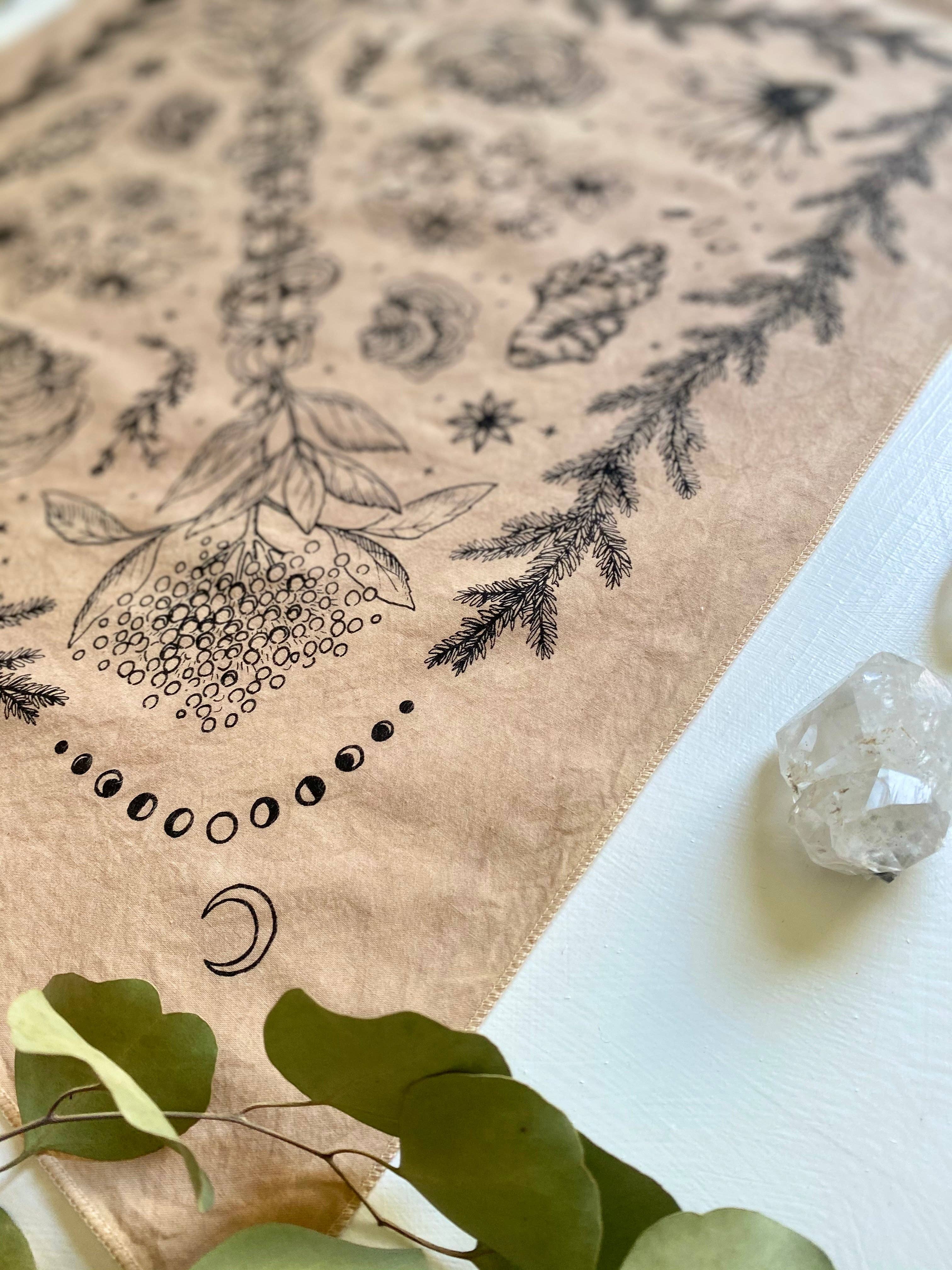 Wanderite – wholesale Bandana – Unisex – Bandana | Herbs of Protection | Tea-Dyed8