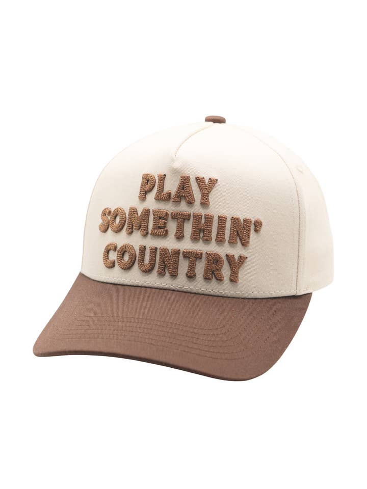 Play Something Country Trucker Hat for wholesale by Rustler Hat Co.
