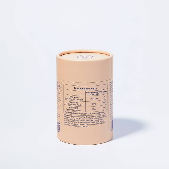 DIRTEA - Vendita all'ingrosso Vitamine/integratori orali - Caramelle gommose al fungo Lion’s Mane per concentrazione1