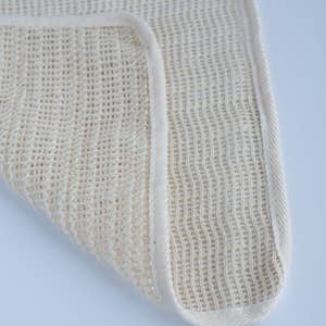 OHE & CO Natural Cotton Lathering Wash Cloth Body Towel Silk
