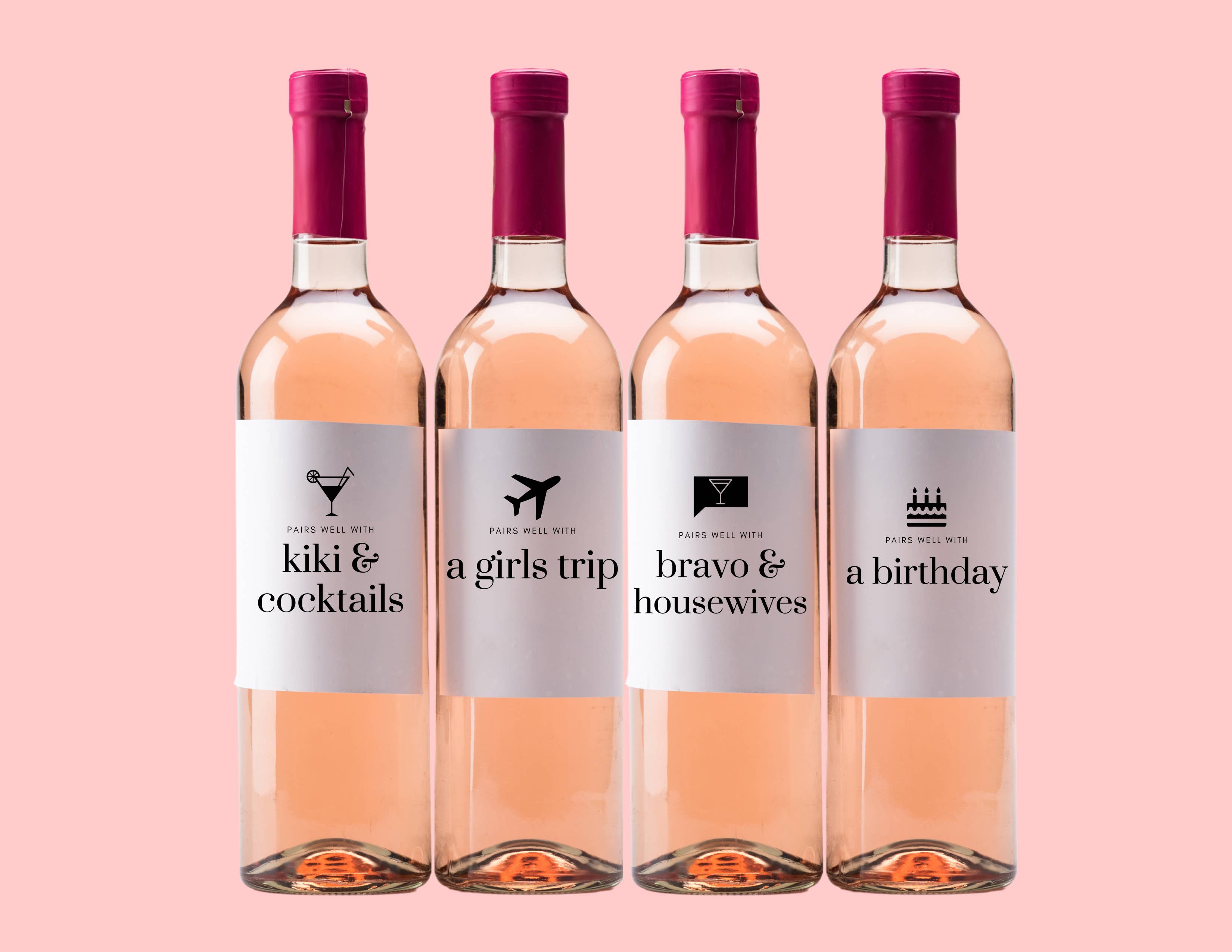 Deeva Design Studio - Wholesale Gift Tag Label - "Perfect Pairings" Wine Sticker Label4