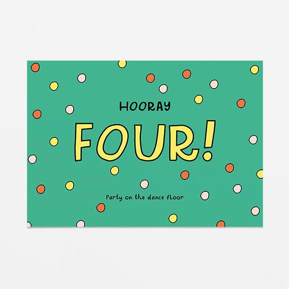 greeting card - Four years for wholesale by Van Kira