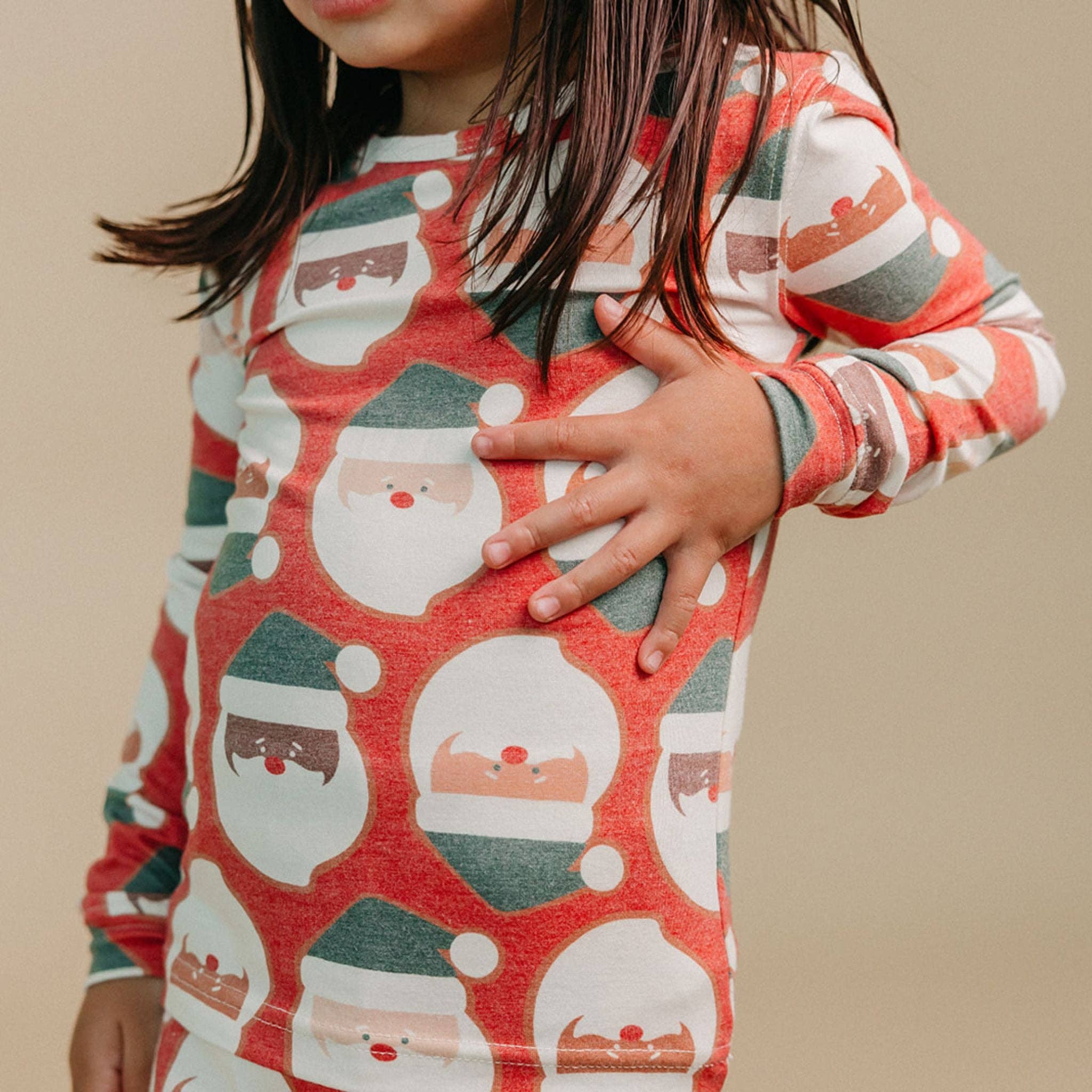 Copper Pearl - Wholesale Sleepwear Set - Kids - 2pc Long Sleeve Pajama Set - Claus4