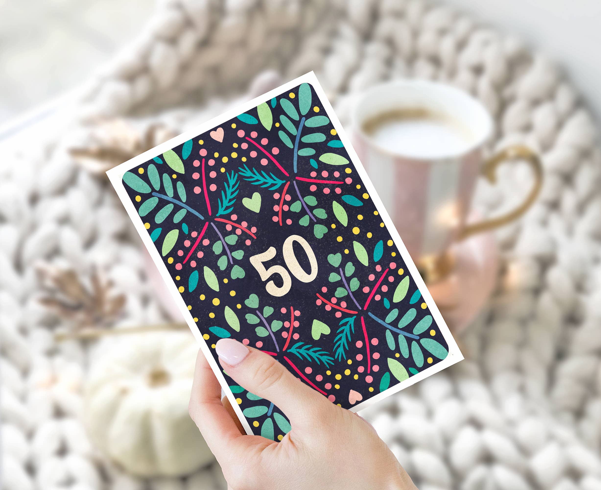 Cake and Crayons - Vendita all'ingrosso Biglietti di auguri - Biglietto di auguri per compleanno, 50 anni1