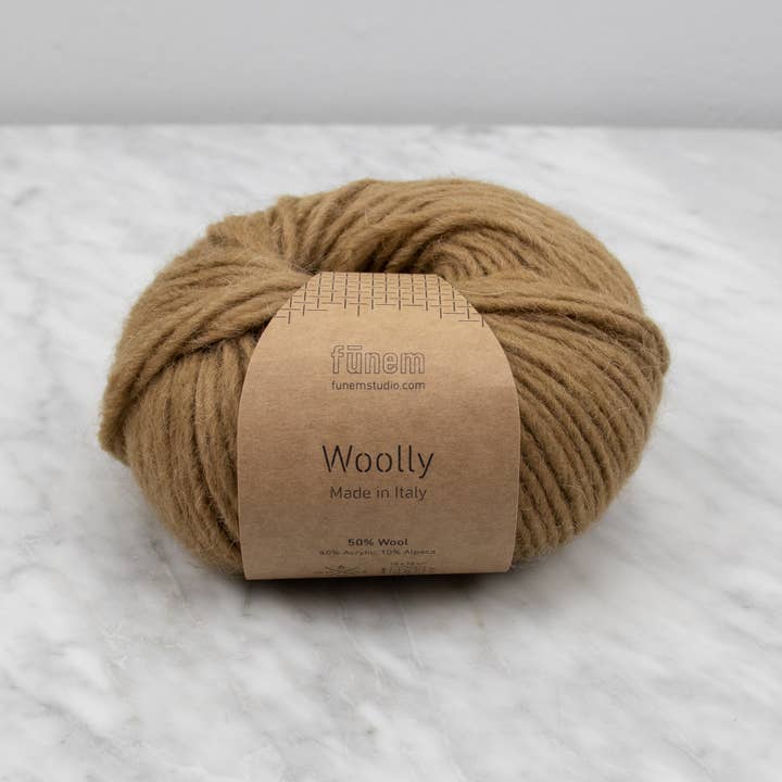 fūnem studio - Vente Fils à tricoter - Fil Woolly Italian Blend - Laine, acrylique, alpaga