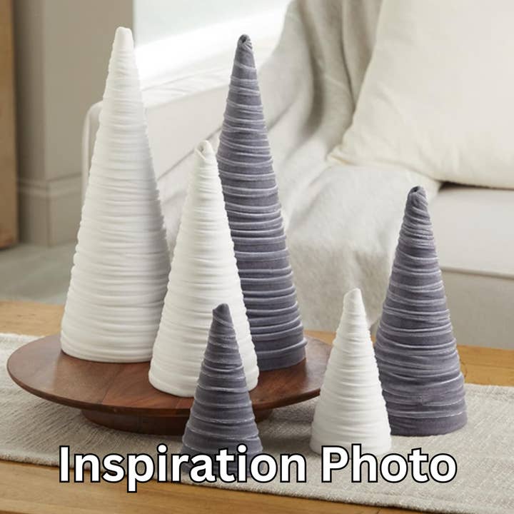 Your Heart's Content - Wholesale Decorative Tabletop Object - Trees Velvet Large, Minimalist Mantel, Christmas 2025 Table3