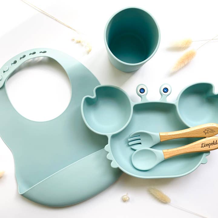 Barnmåltidspaket+haklapp/glas för wholesale av Les Petits Citrons