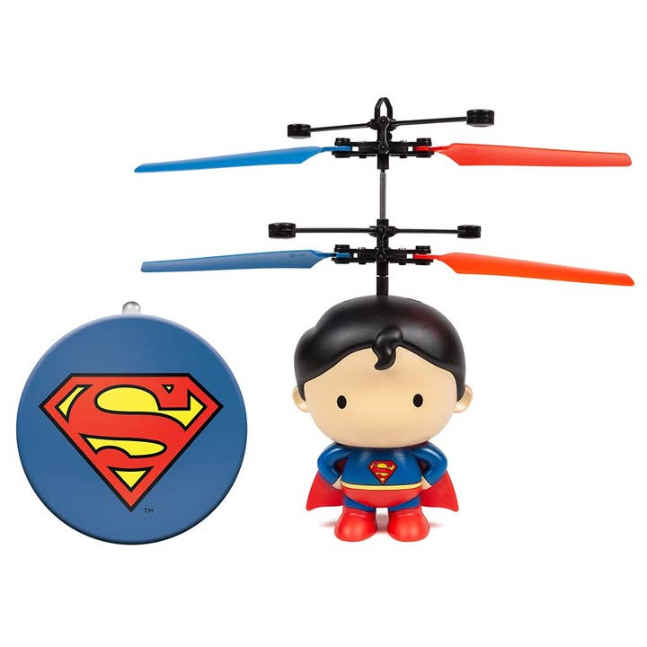 World Tech Toys - Wholesale Toy Plane - Kids - DC Superman 3.5 Inch Flying Character UFO Helicopter