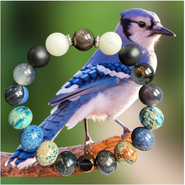 Embrace Our Souls - Vente Bracelet de perles - Geai bleu1