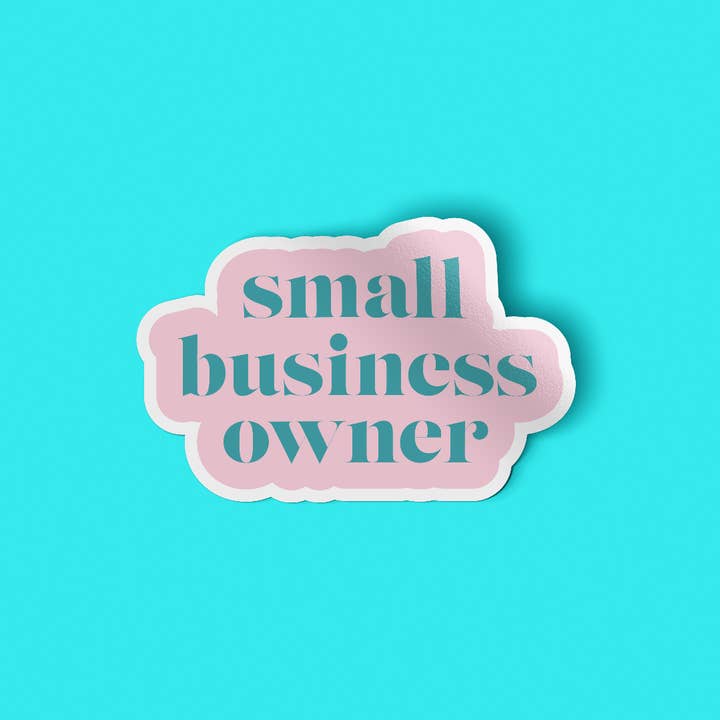 Woman-Owned Wallet - Wholesale Sticker - Small Business Owner (Light Pink) Sticker1