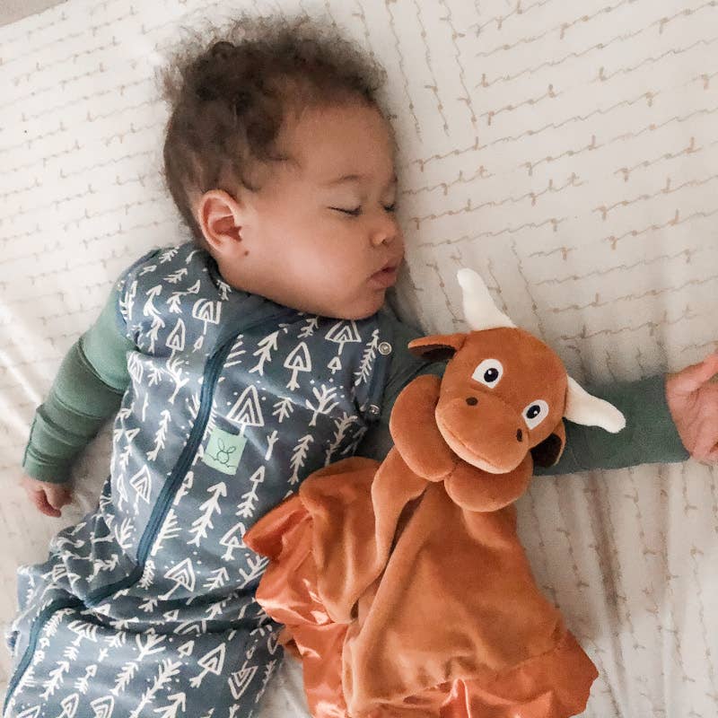 Yikes Twins - Wholesale Security/Cuddle Blanket - Baby - Longhorn Lovey security blanket for travel and bedtime5