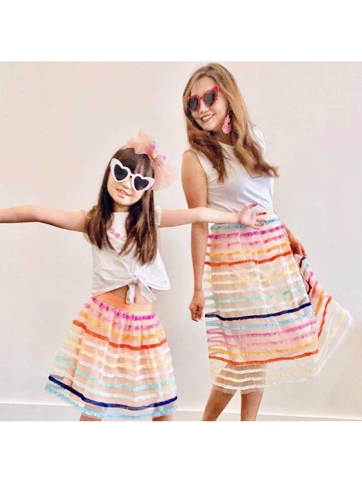 Eva Franco - Wholesale Skirt - Kids - Aluna Skirt in Rum Sunset - Girls