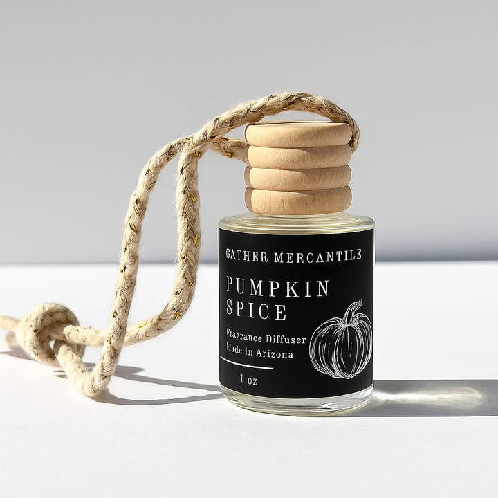 Pumpkin Spice Car & Small Space Diffuser for wholesale by Gather Mercantile