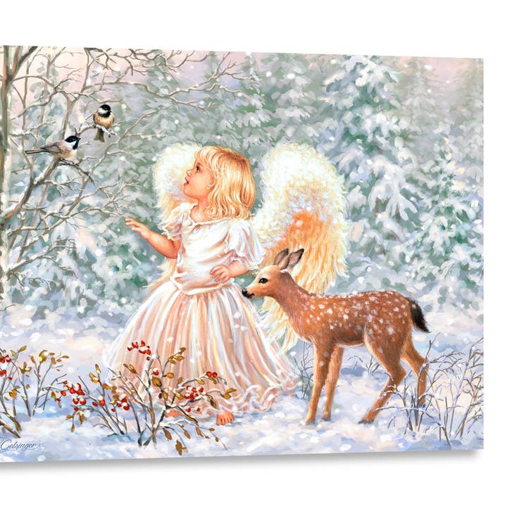 Sweet Christmas Blessings Canvas Wall Art for wholesale by Glow Decor