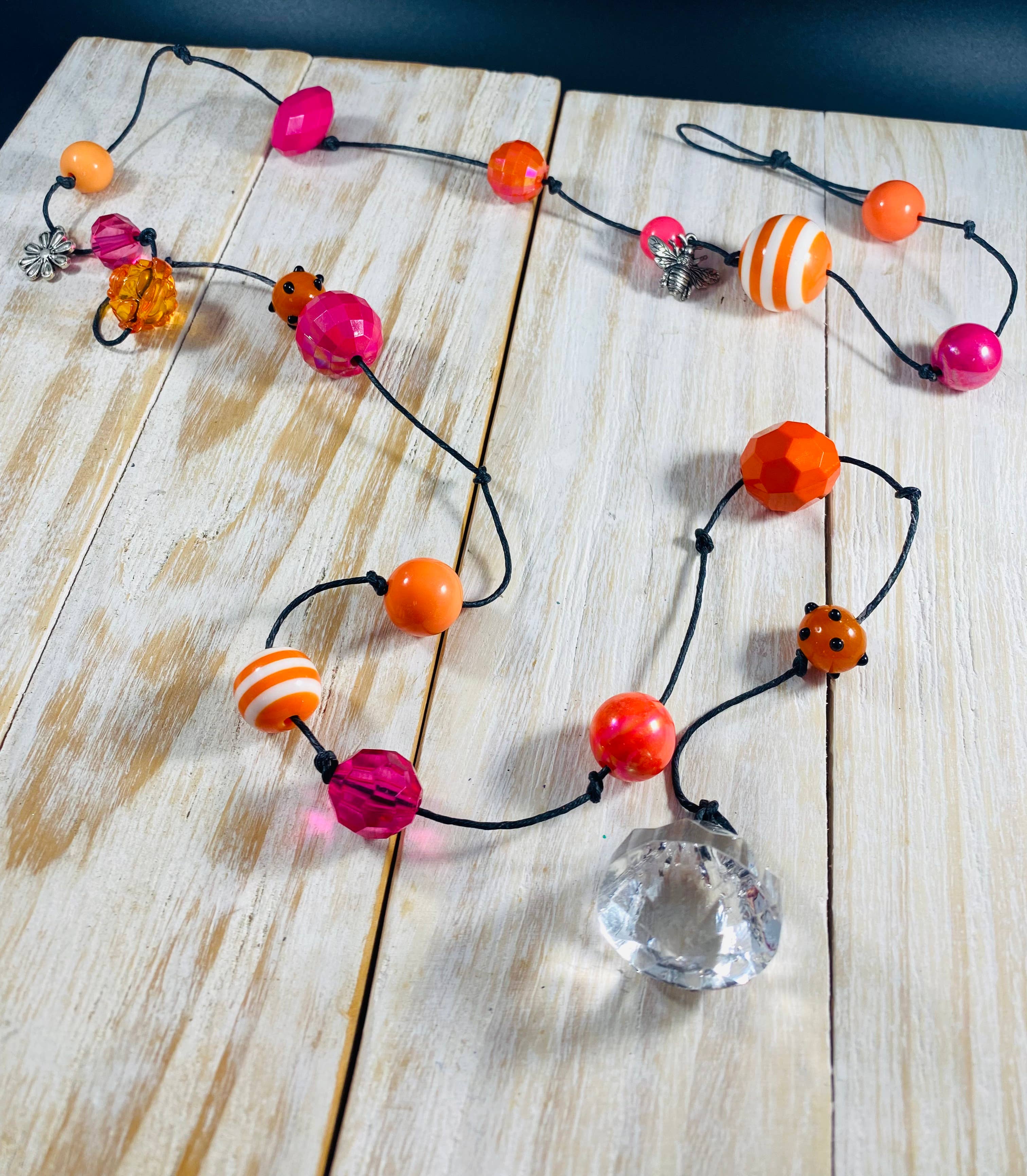 Whimsies - Wholesale Outdoor Ornament/Decor - Bead crystal mobile garden spinner ornament whimsical unique8