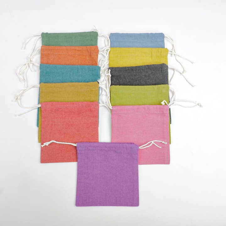 House of Kraft - Wholesale Gift Bag - Canvas Coloured Drawstring Pouch | Gift Bags | Canvas Bags30