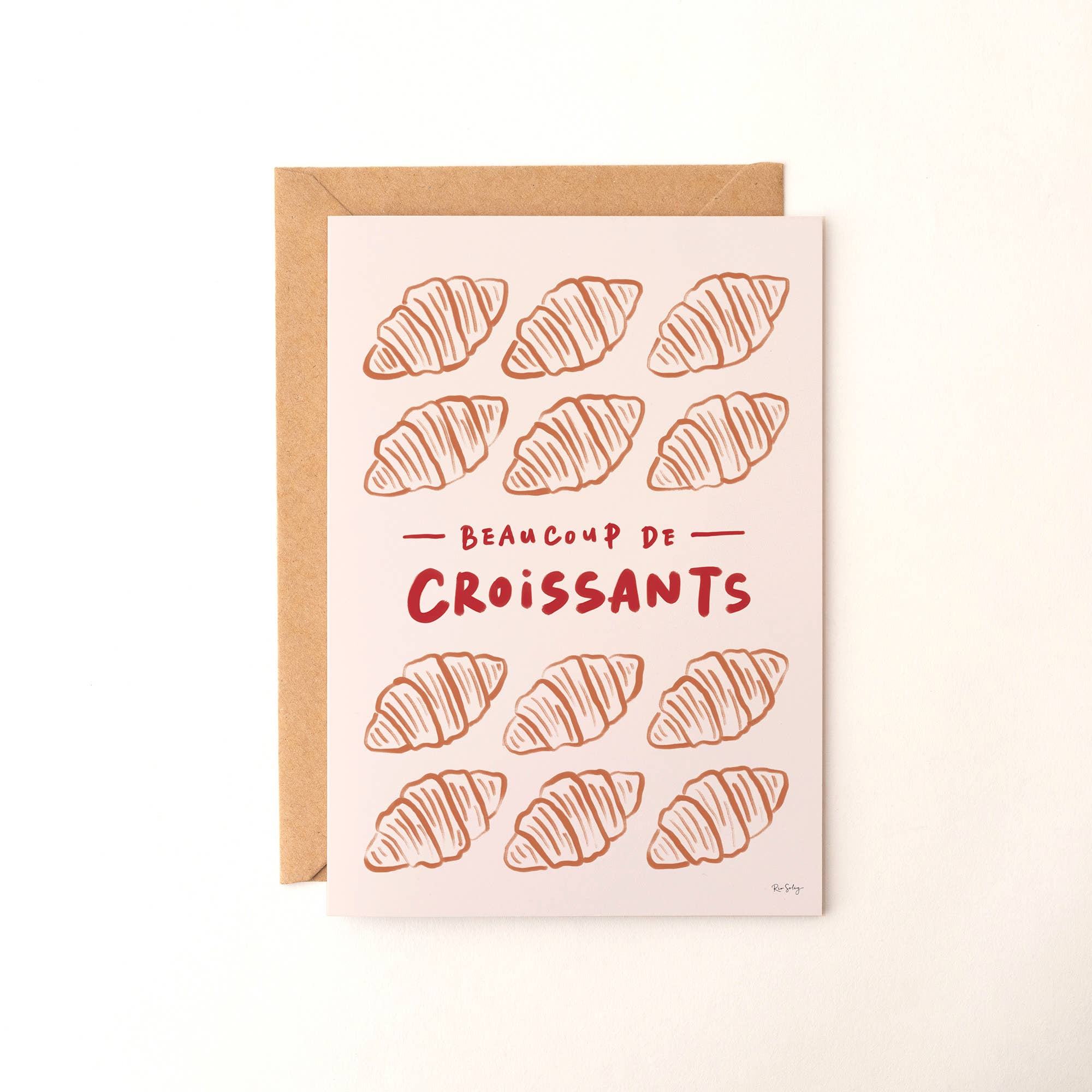 Rio Soléy - Wholesale Everyday Greeting Card - Croissants Greeting Card – French Bakery Postcard