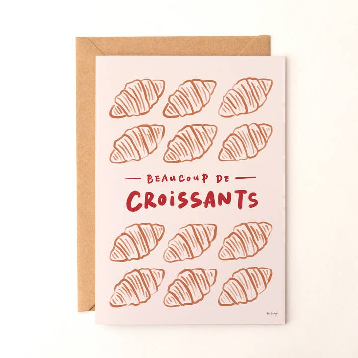 Rio Soléy - Wholesale Everyday Greeting Card - Croissants Greeting Card – French Bakery Postcard0
