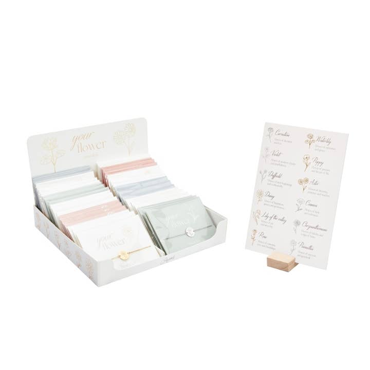 Display Bracelets-Your Flower for wholesale by Crystals by HCA Jewellery