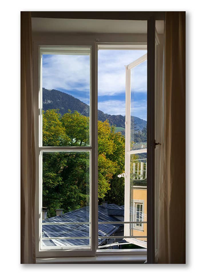 Window View, Salzburg, Canvas Wall Art for wholesale by Artography Limited