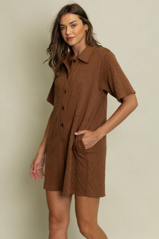 Heyson – Engroshandel Romper - Dame – LR1002_B Kortærmet Knaplukket Romper4