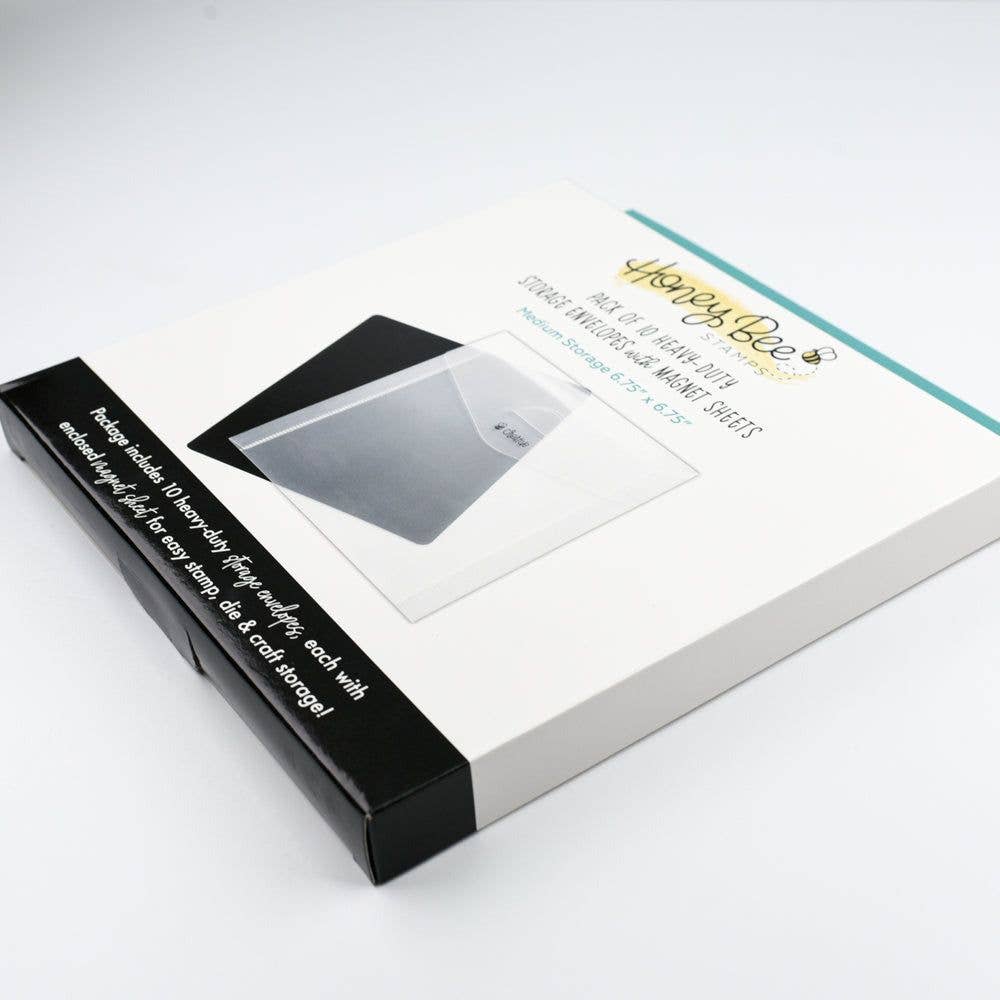 Honey Bee Stamps – wholesale Craft supplies – Bee Creative - Square Storage Pockets with Magnets 6" x 6"3